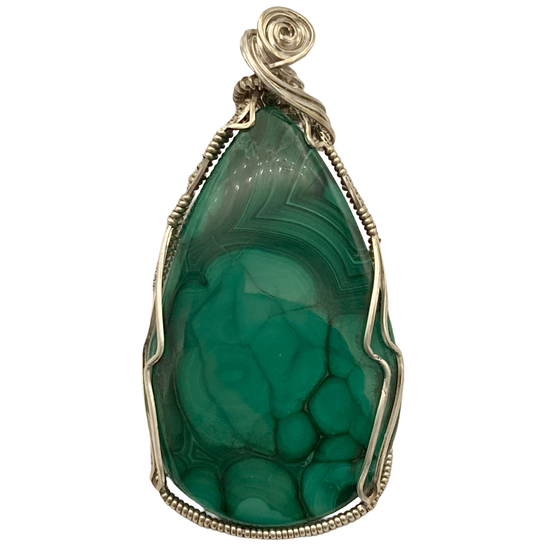 Malachite Twist Pendant
