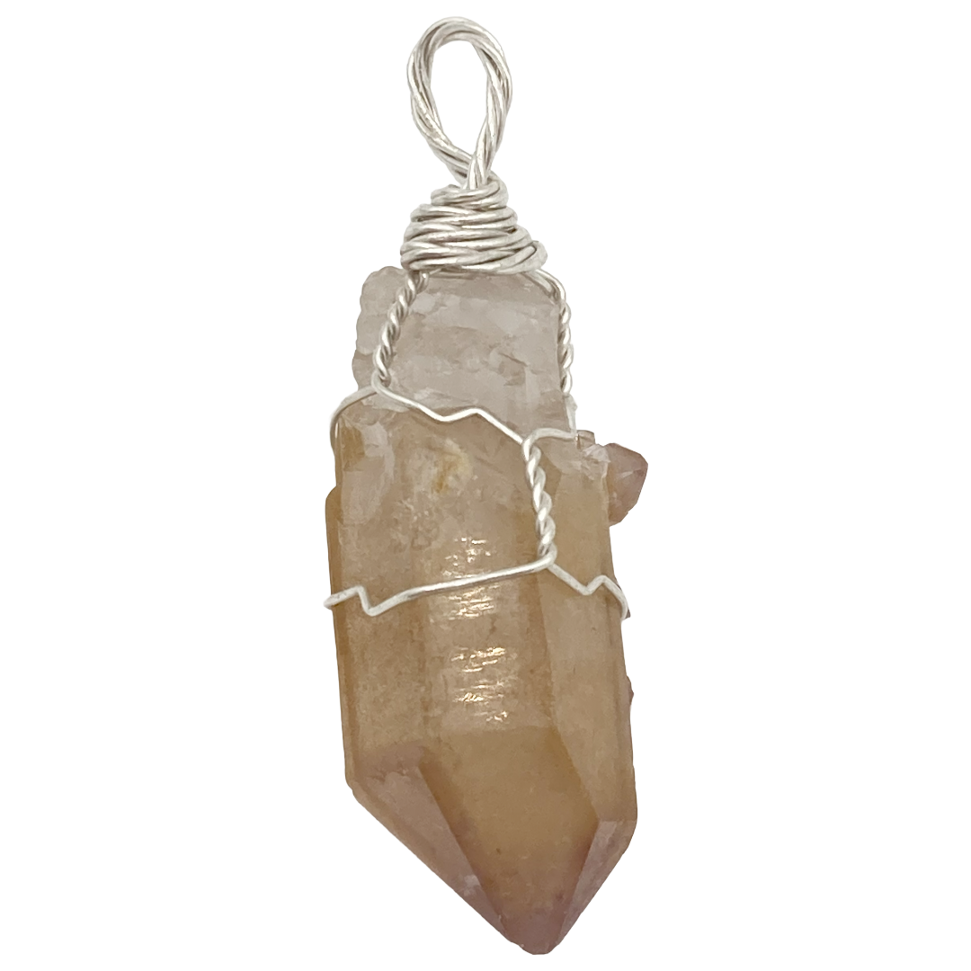 Golden Healer Quartz Boho Pendants