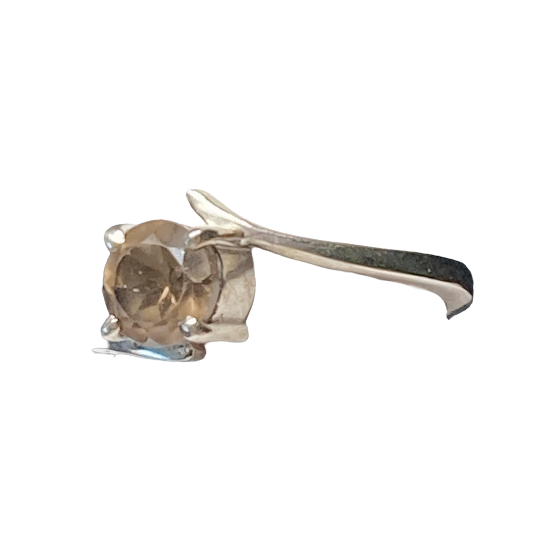 Smoky Quartz Simplicity Ring
