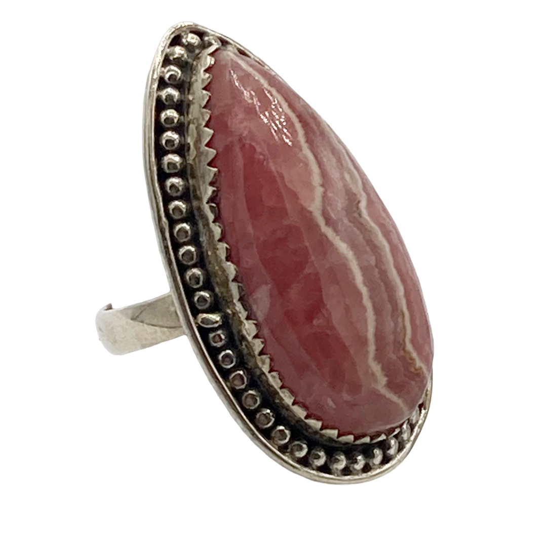 Rhodochrosite Embrace Ring