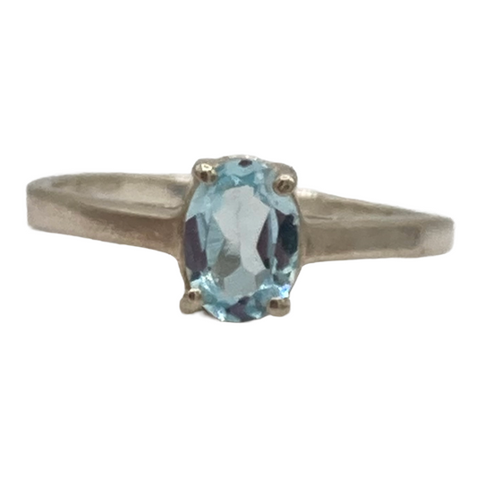 Aquamarine Simplicity Ring