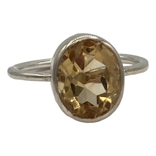 Citrine Simplicity Ring