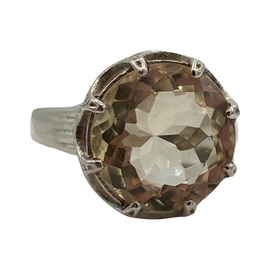 Citrine Crown Ring
