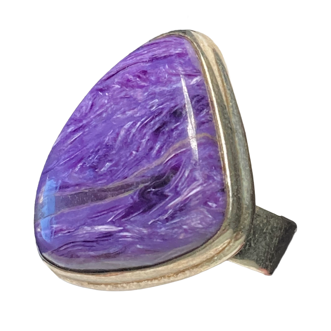 Charoite Radiance Ring