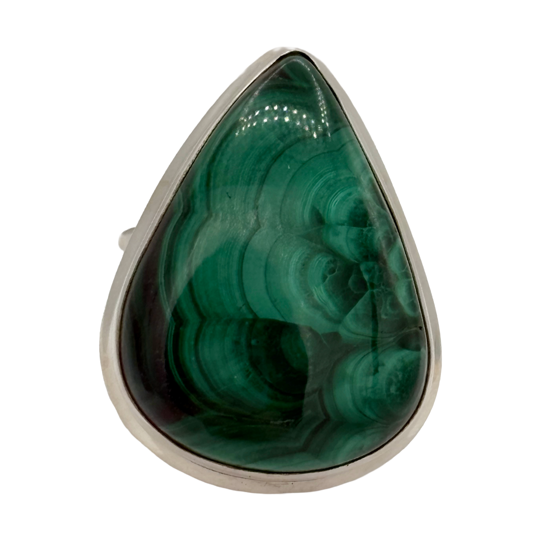 Chrysocolla Malachite Simplicity Ring