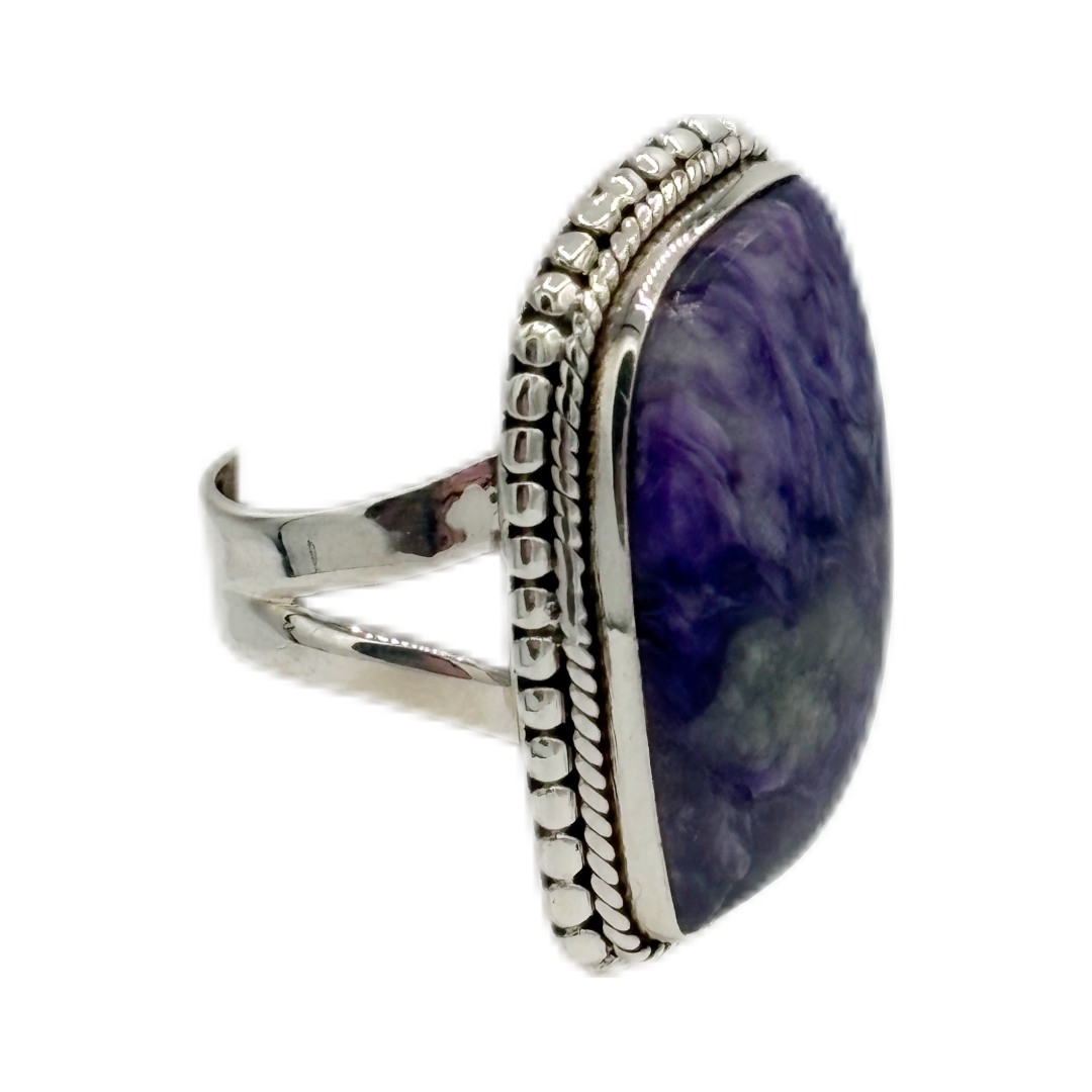 Charoite Soul Ring