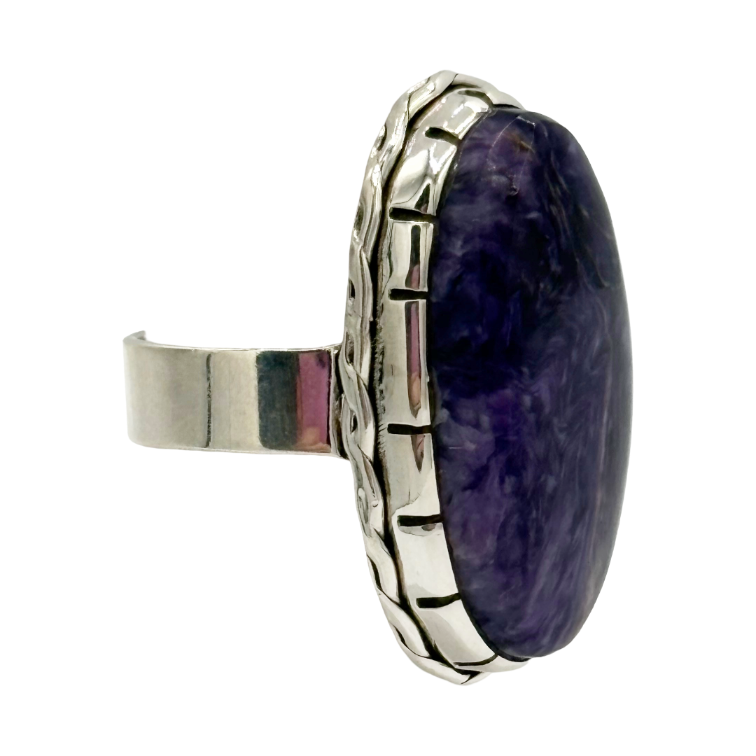 Charoite Horizon Ring