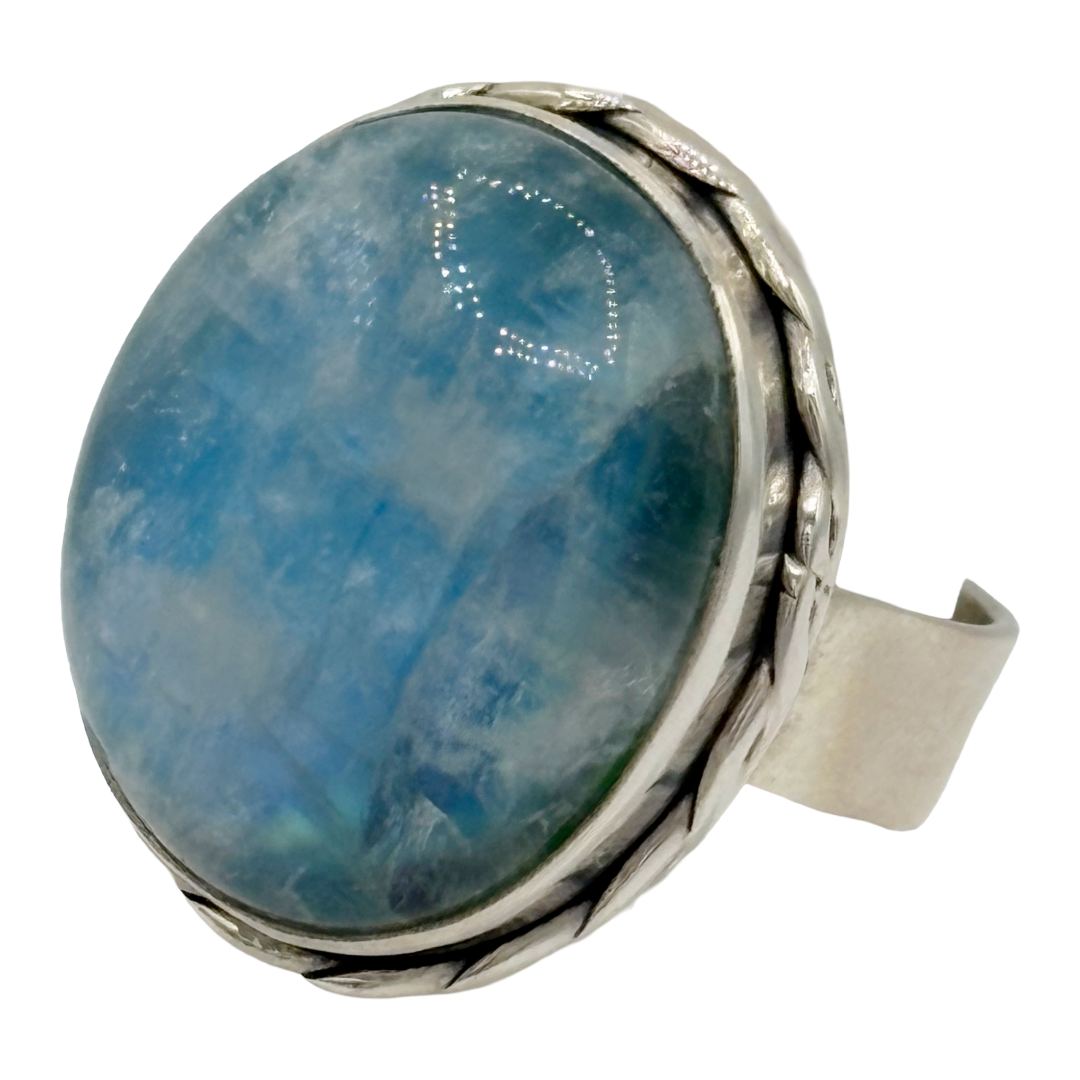 Moonstone Depths Ring