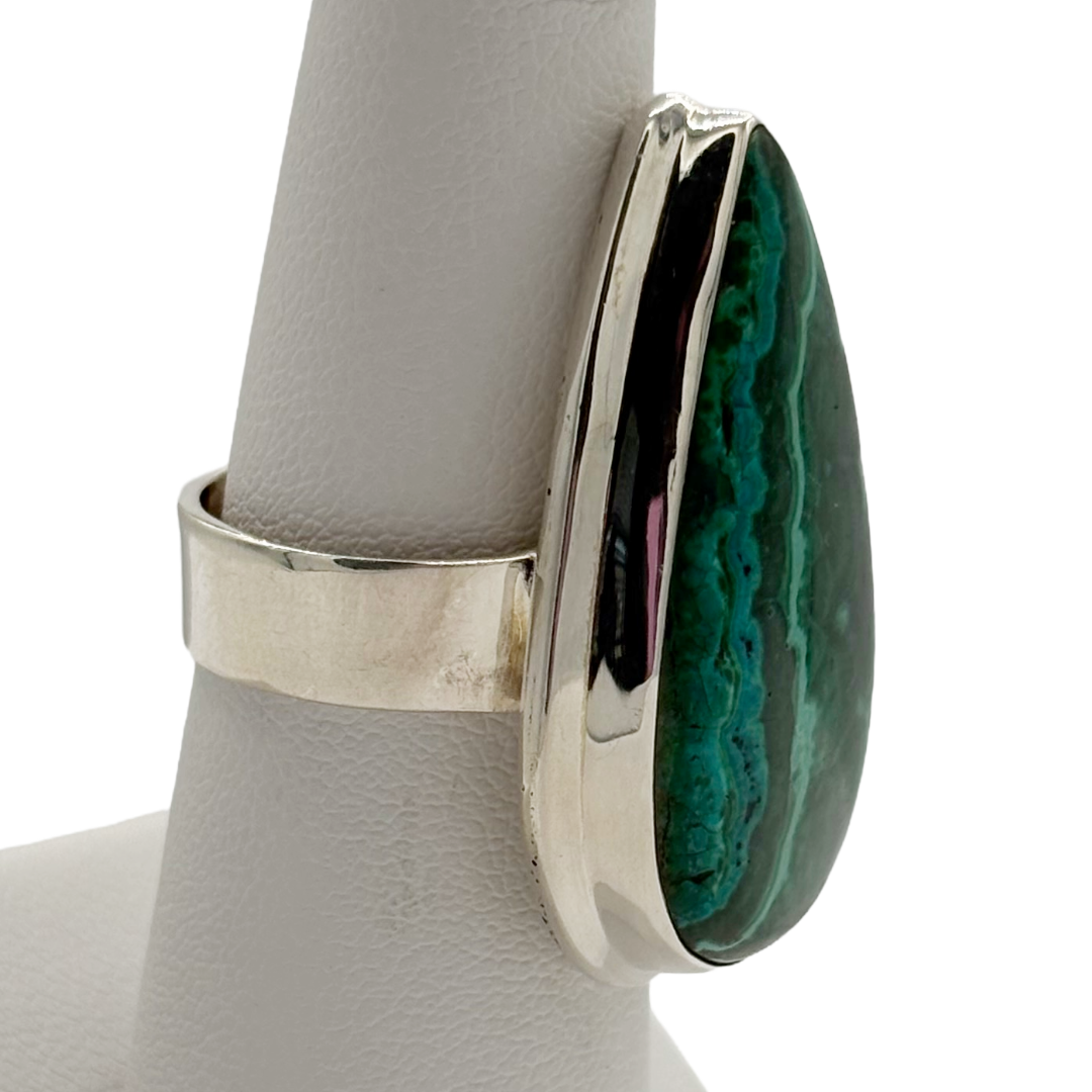 Chrysocolla Malachite Simplicity Ring