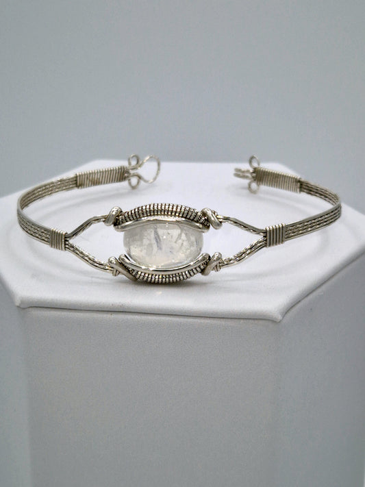 Silver Moonstone Bracelet