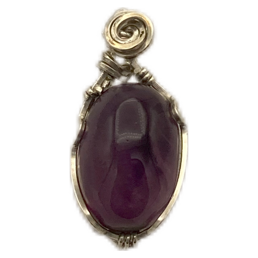Mini Amethyst Twist Pendant