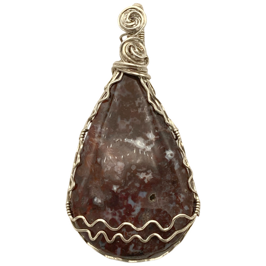 Double Twist Agate Pendant