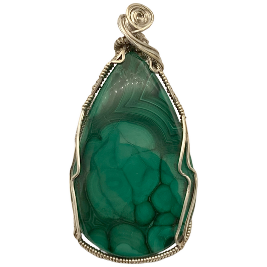 Malachite Twist Pendant