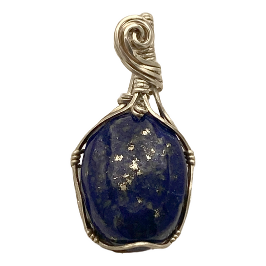 Lapis Lazuli Simple Twist Pendant