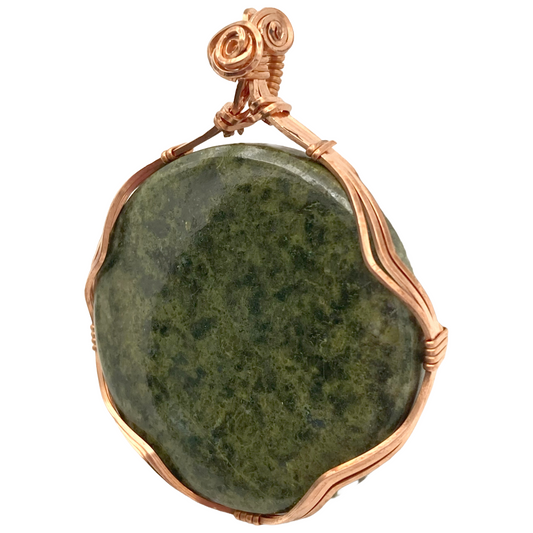 Jasper Twist Pendant