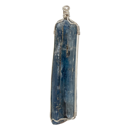 Blue Kyanite Twist Pendant