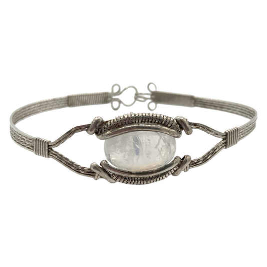 Moonstone Bangle Bracelet