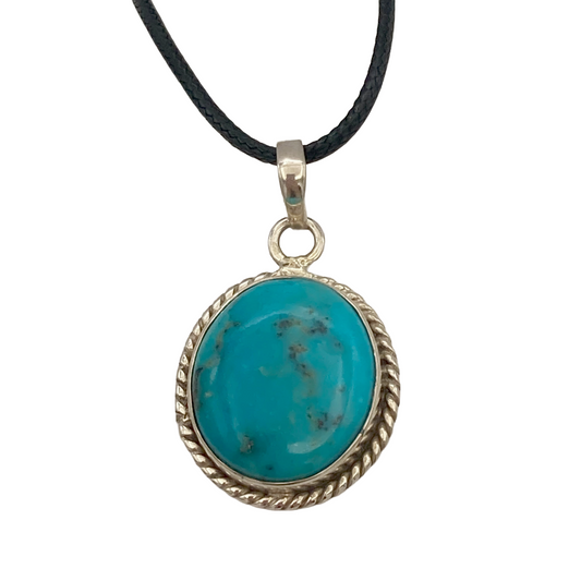 Circle Turquoise Pendant