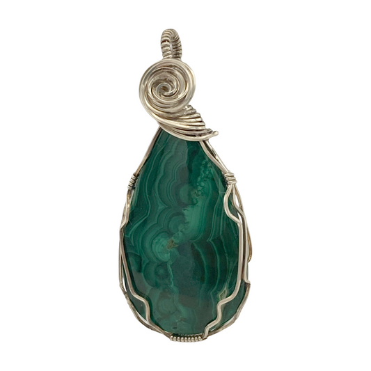 Malachite Twist Pendant