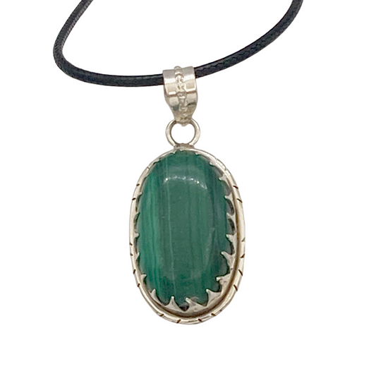 Simple Malachite Pendant