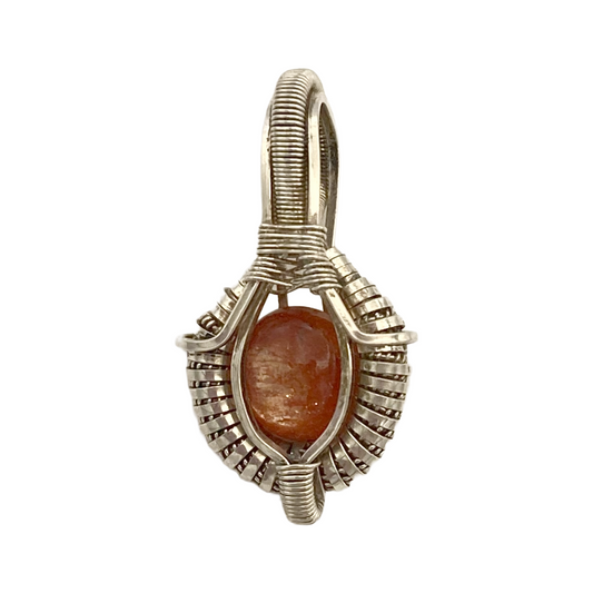 Mini Sunstone Aura Pendant