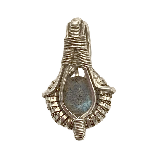 Mini Labradorite Aura Pendant