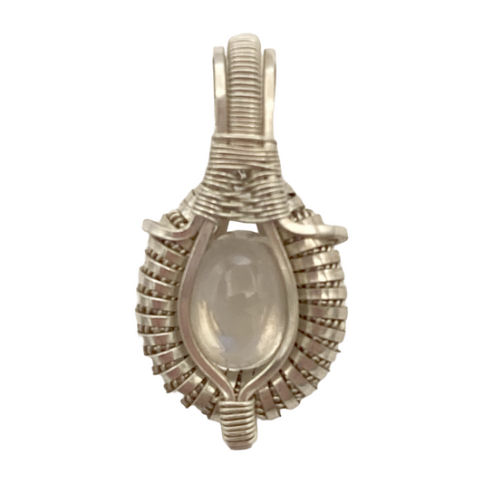 Mini Blue Moonstone Aura Pendant