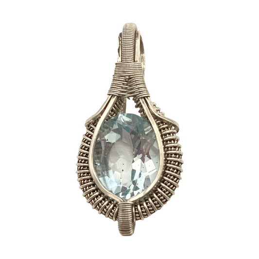 Mini Topaz Gemstone Aura Pendant