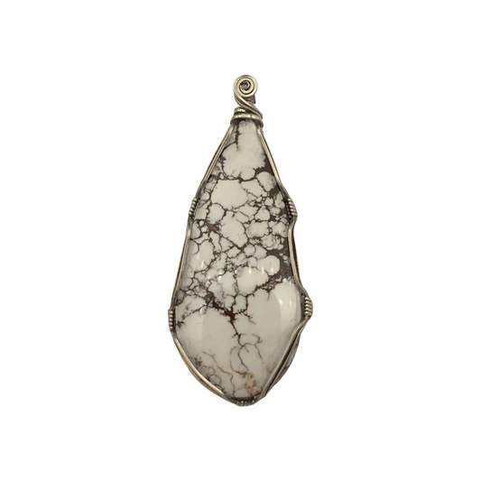 White Horse Twist Pendant