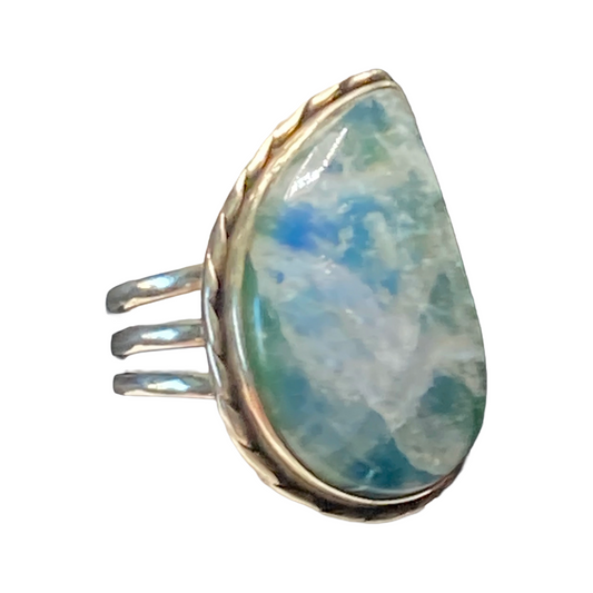 Moonstone Raindrop Ring