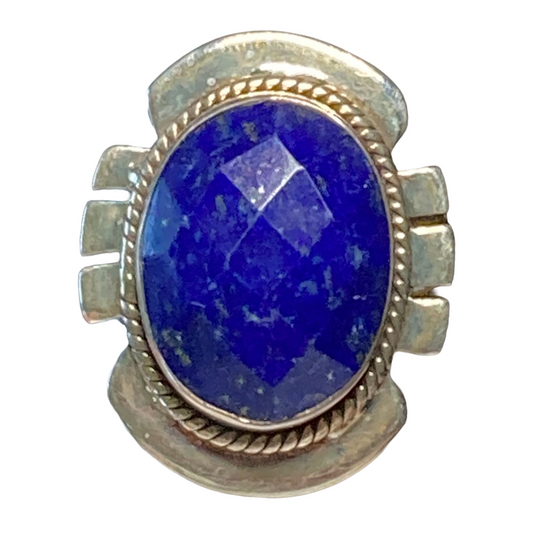 Lapis Lazuli Feather Ring
