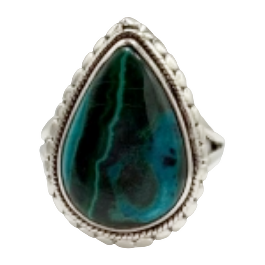 Chrysocolla Malachite Ring