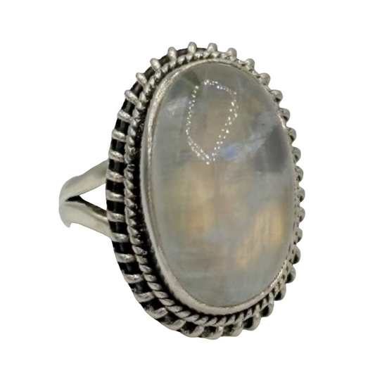 Moonstone Warmth Ring